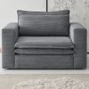 Loveseat Sessel "Pesaro" In Grau Cord Loungesessel 125 Cm 1 Loveseat Sessel "Pesaro" In Grau Cord Loungesessel 125 Cm -Wohnwelt Verkauf 9875 1