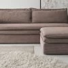 Sofa Set "Pesaro" In Braun Cord Couch 3-Sitzer Mit Bettfunktion Inklusive Hocker -Wohnwelt Verkauf 9880 1