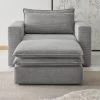 Loveseat Sessel Set "Pesaro" In Hellgrau Cord Couch Loungesessel Inklusive Hocker 2 Loveseat Sessel Set "Pesaro" In Hellgrau Cord Couch Loungesessel Inklusive Hocker -Wohnwelt Verkauf 9886 1