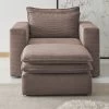 Sessel Set "Pesaro" In Braun Cord Couch Loungesessel Inklusive Hocker 2 Sessel Set "Pesaro" In Braun Cord Couch Loungesessel Inklusive Hocker -Wohnwelt Verkauf 9888 1
