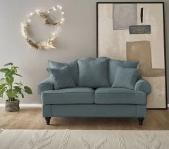 Sofa "Adelina" In Grau Landhaus Couch 2-Sitzer 170 Cm -Wohnwelt Verkauf 9900 6