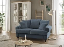 Sofa "Adelina" In Blau Landhaus Couch 2-Sitzer 170 Cm -Wohnwelt Verkauf 9901 5