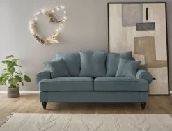 Sofa "Adelina" In Grau Landhaus Couch 3-Sitzer 200 Cm -Wohnwelt Verkauf 9905 6