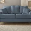 Sofa "Adelina" In Blau Landhaus Couch 3-Sitzer 200 Cm 2 Sofa "Adelina" In Blau Landhaus Couch 3-Sitzer 200 Cm -Wohnwelt Verkauf 9906 1