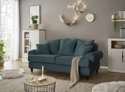 Sofa "Adelina" In Blaugrün Landhaus Couch 3-Sitzer 200 Cm -Wohnwelt Verkauf 9908 5