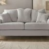 Sofa "Adelina" In Hellgrau Landhaus Couch 3-Sitzer 200 Cm -Wohnwelt Verkauf 9909 1