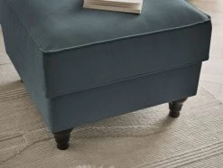 Sessel Set "Adelina" In Grau Landhaus Loungesessel Inklusive Hocker -Wohnwelt Verkauf 9920 3